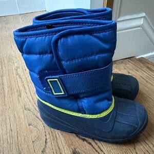 Cat & Jack Boys Snow Boots Size 11 Blue